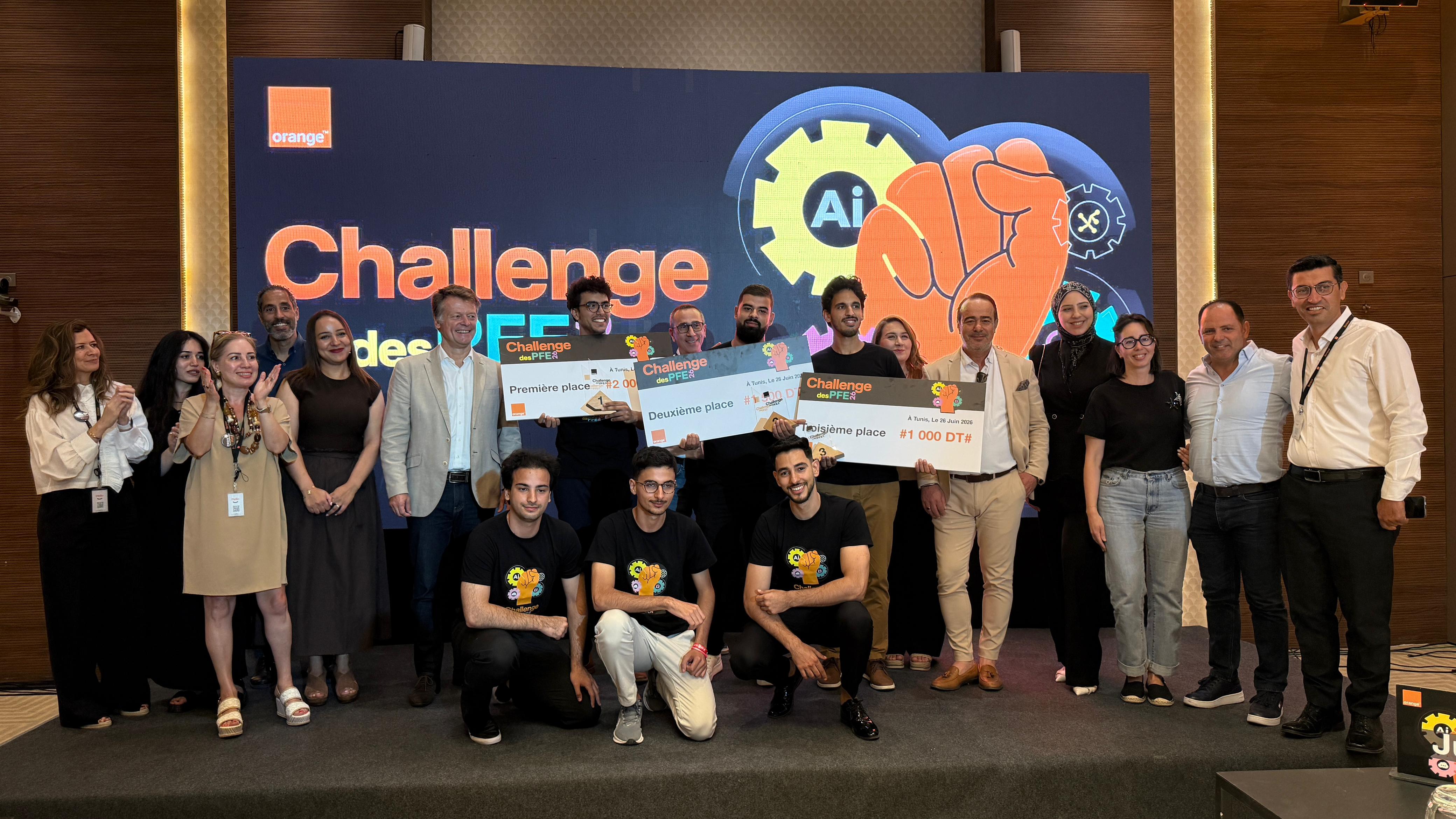 Orange Tunisia PFE Challenge — 3rd place podium and event photos