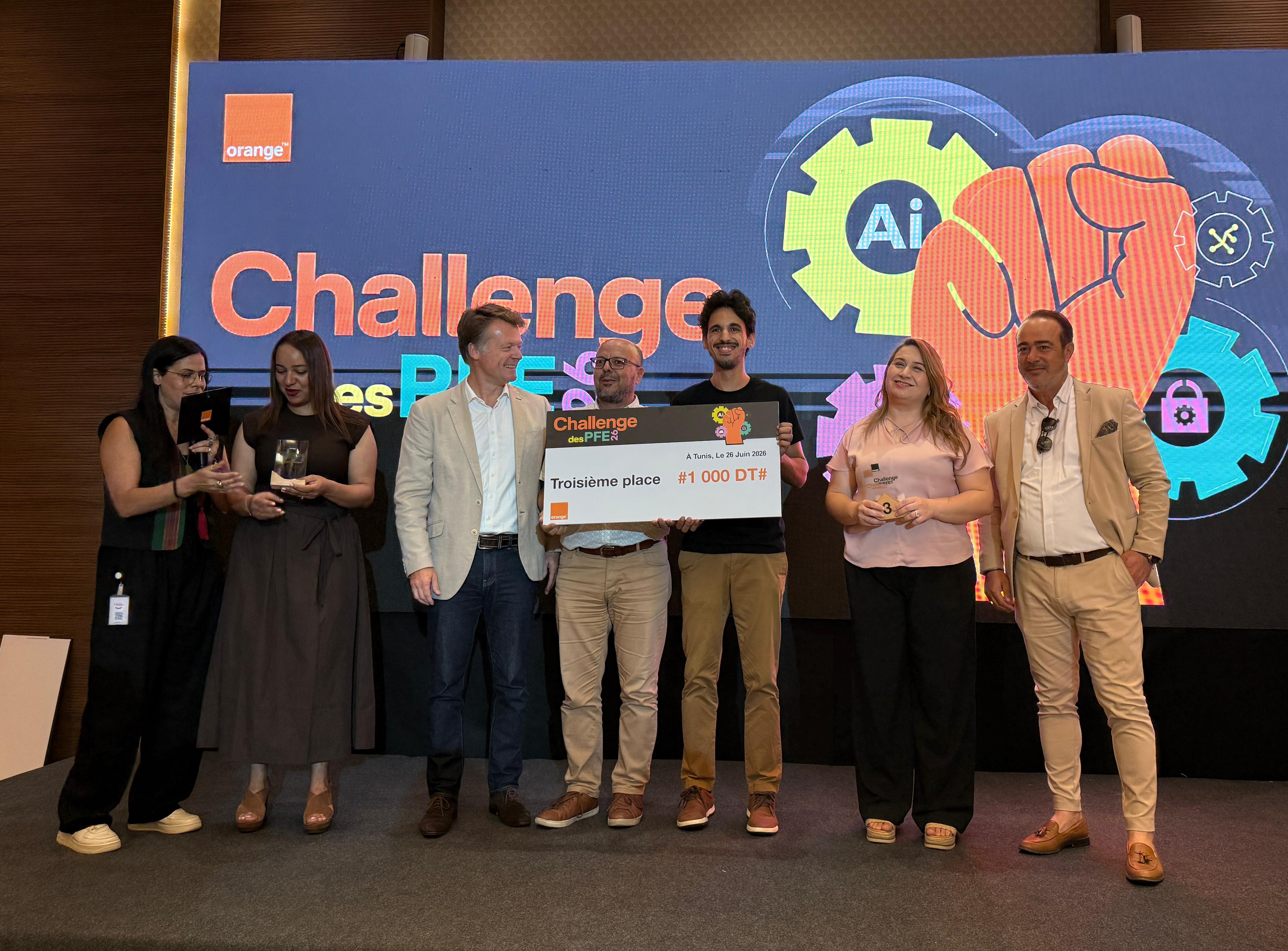 Orange Tunisia PFE Challenge — 3rd place podium and event photos